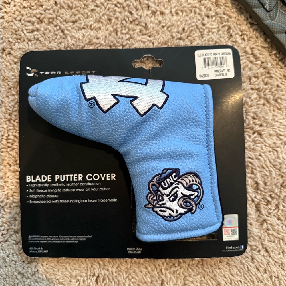UNC Tarheels Blade Putter Cover